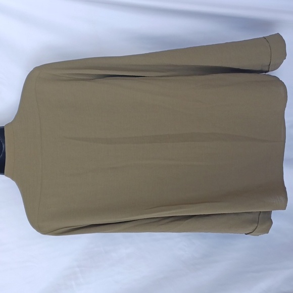 Calvin Klein Textured Roll Tab Button Down Shirt, Olive Green, NWOT - Picture 4 of 8